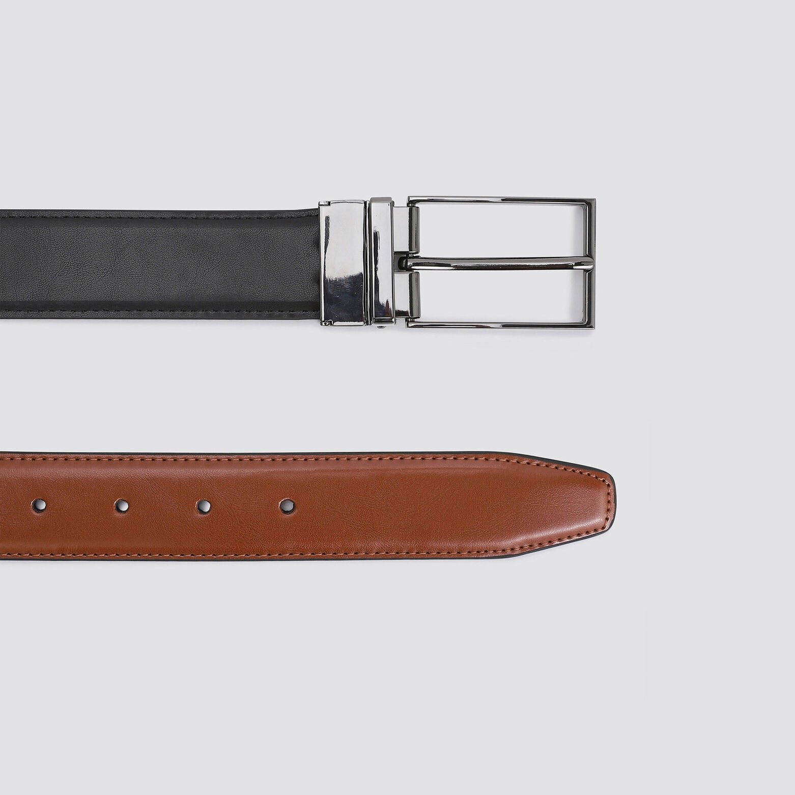 Ceinture réversible à boucle Camel