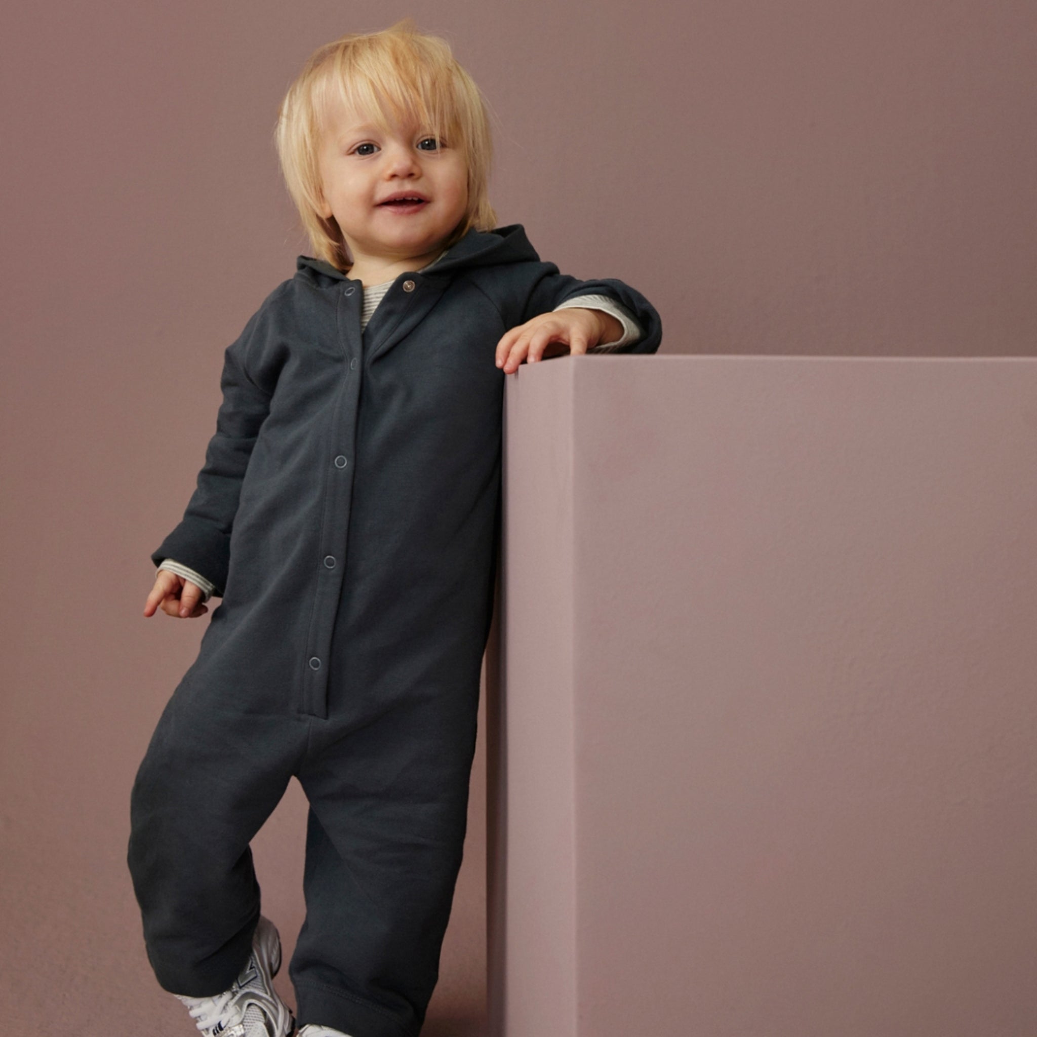 Baby Einteiler Blue Grey
