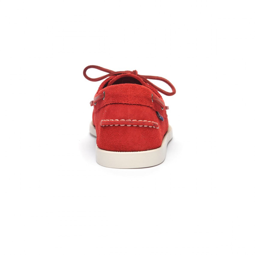 DOCKSIDES PORTLAND FLESH OUT Red-Chaussures bateau pour homme en suede Portland
