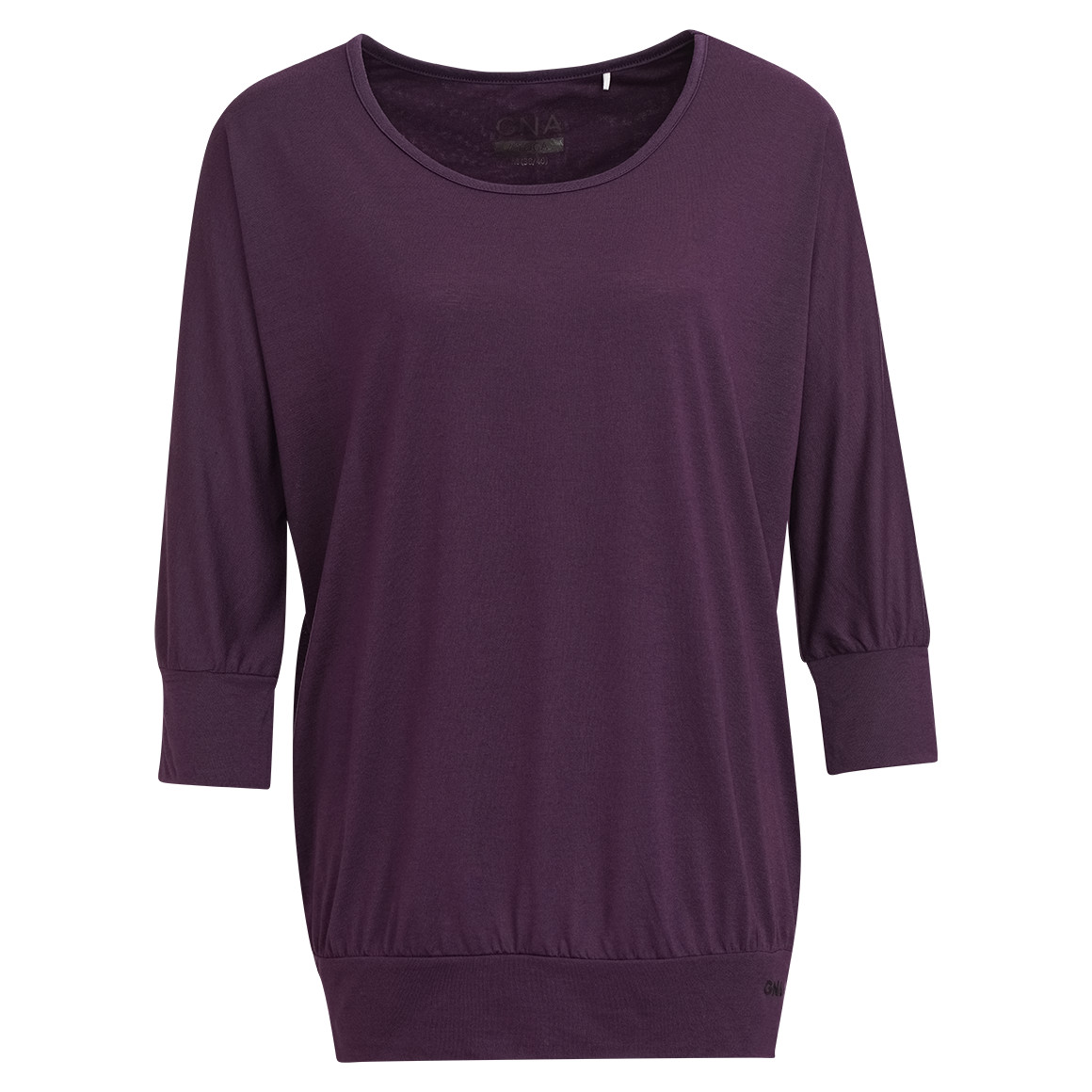 Gina Sports Damen Yoga-Shirt mit 3/4-Arm dunkellila