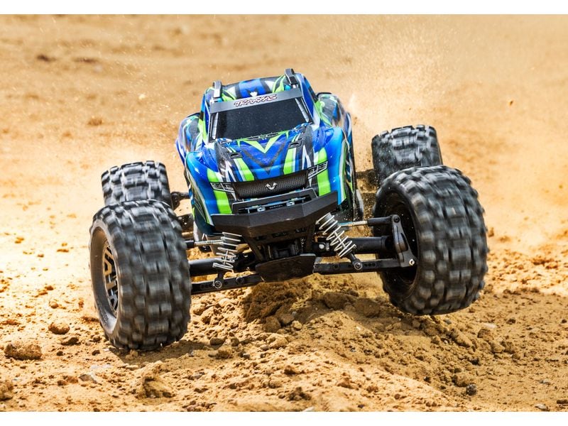 Traxxas Monster Truck Stampede 4x4 VXL Grün, ARTR, 1:10 Robuster 4WD Brushless Monstertruck