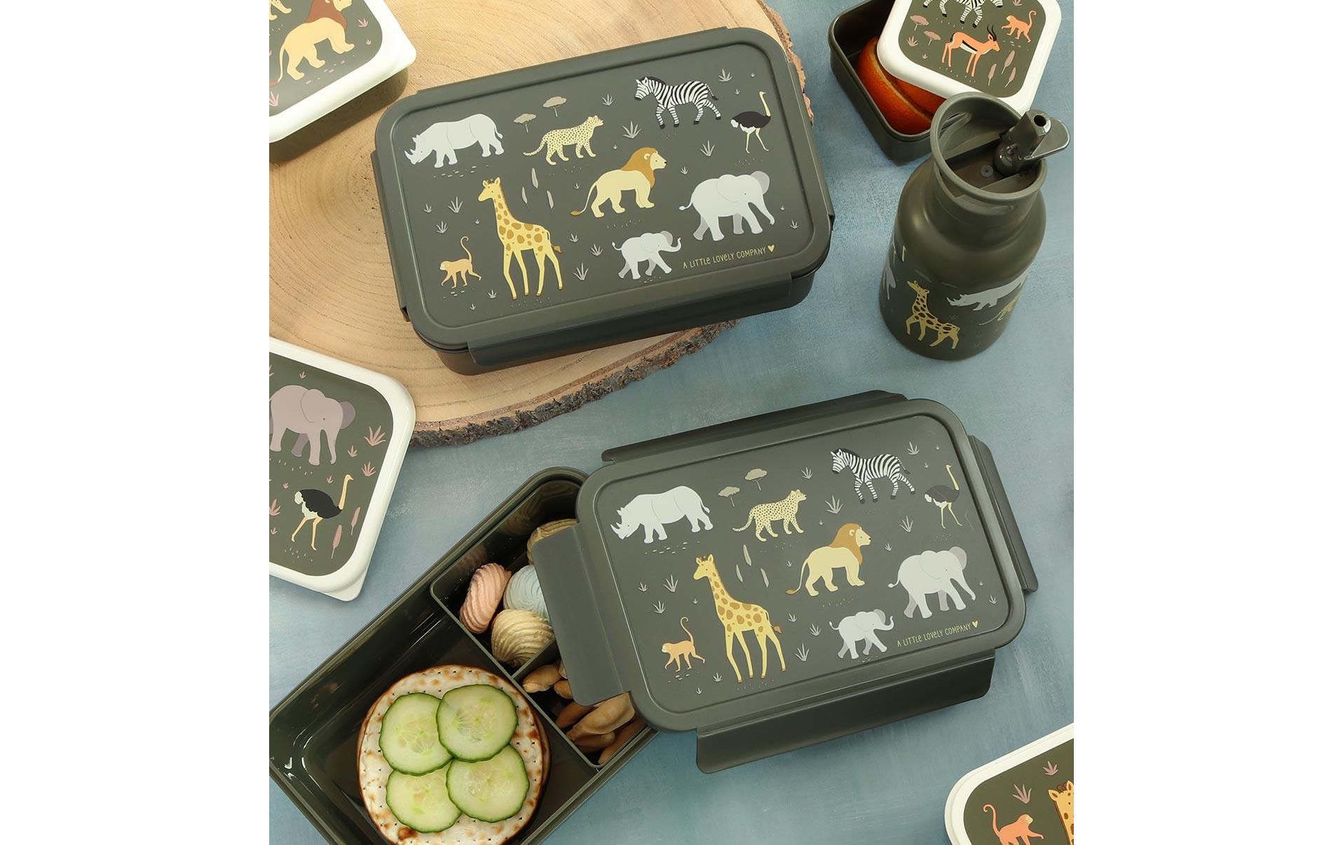 Lunchbox Savanne MehrfarbigKinder Znünibox mit herzigem Motiv