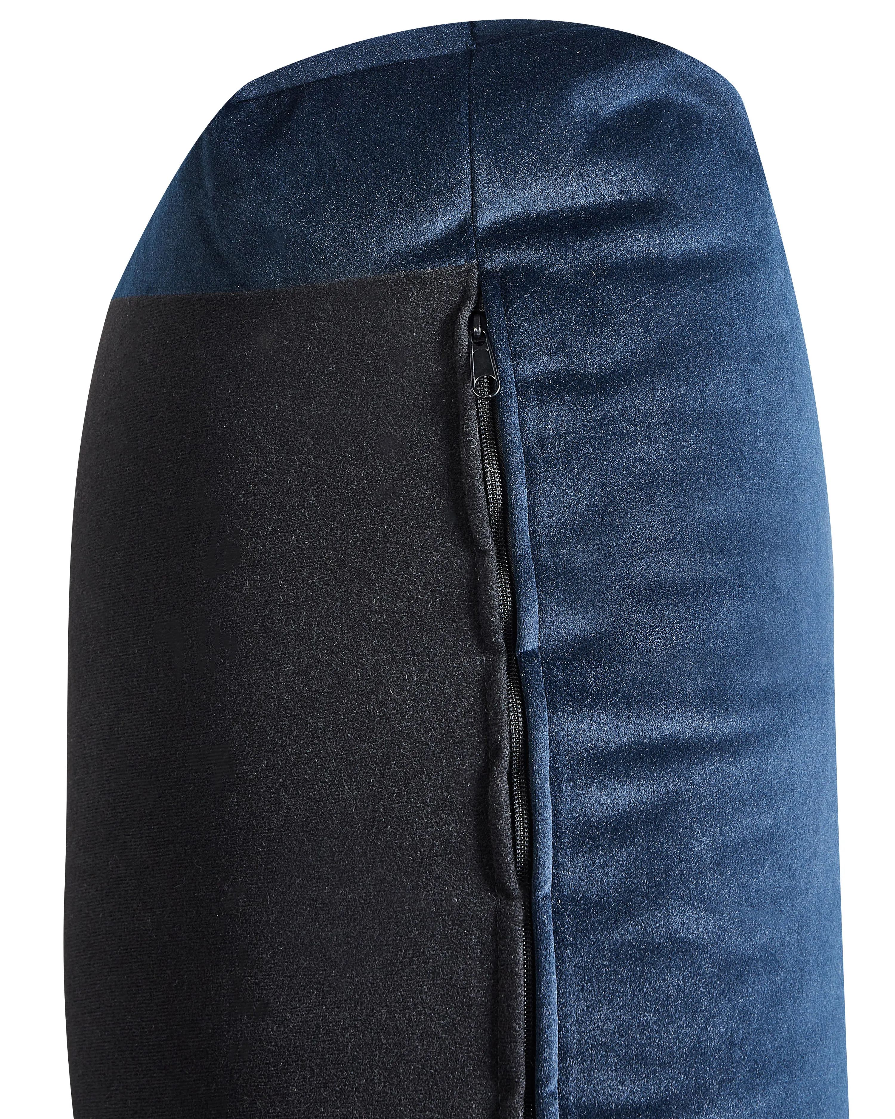 Fauteuil LUVOS Fluweel Donkerblauw