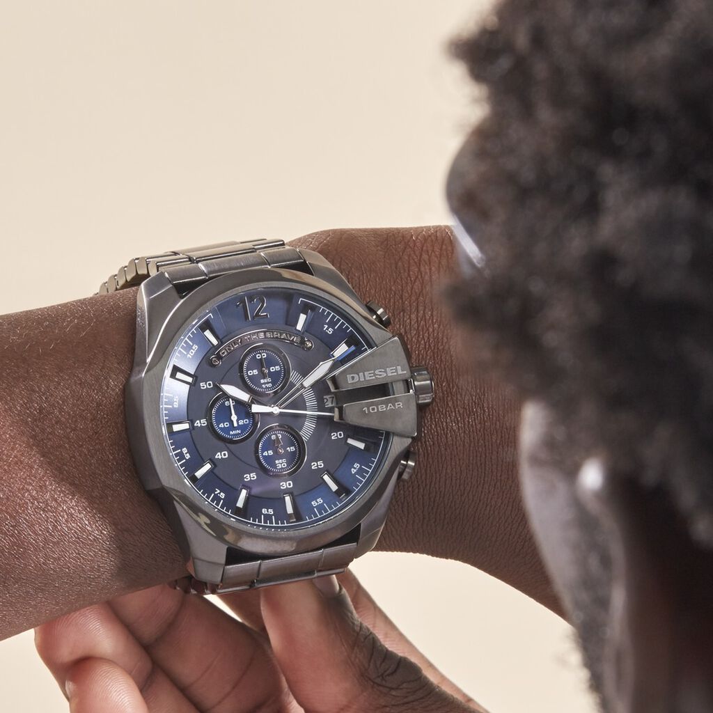 Montre Diesel Mega Chief Bleu