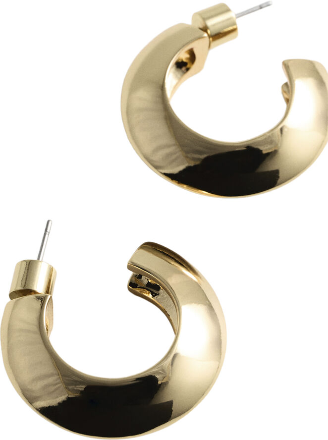 MANGO Hoop earrings Gold