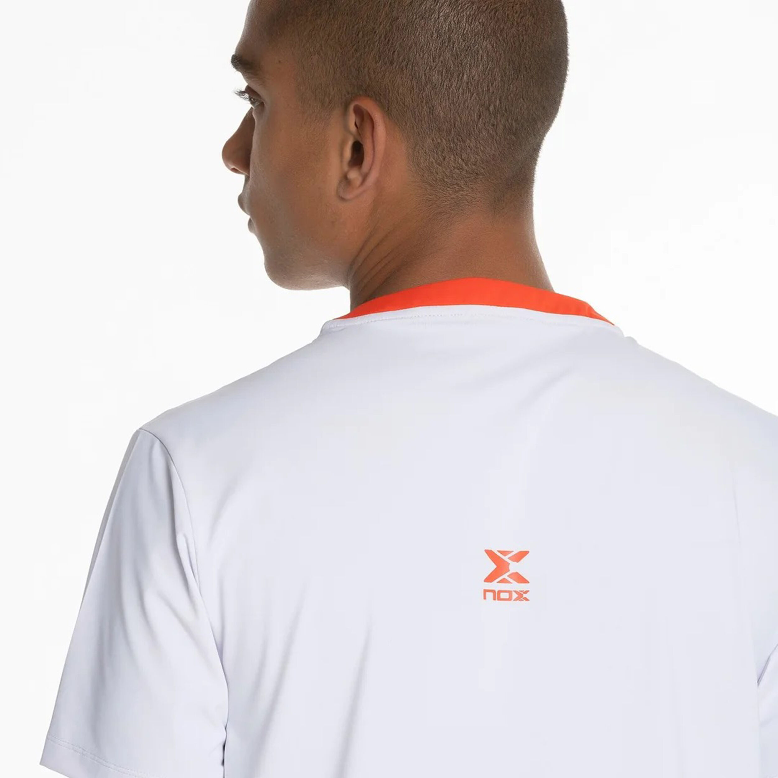 NOX Team Polo Regular Polo Hommes - Blanc , Orange