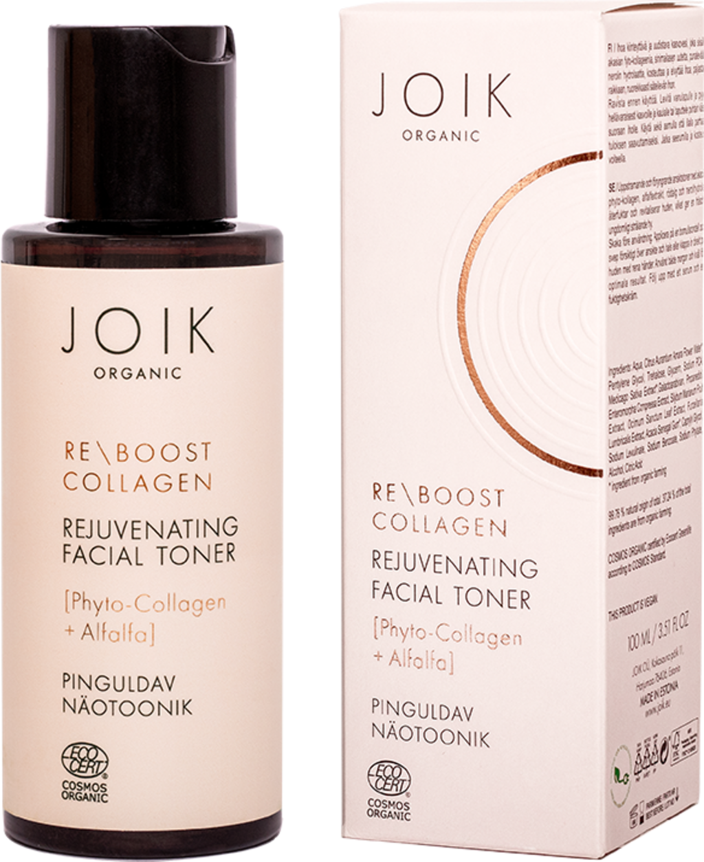 JOIK Organic  Re-Boost Collagen Rejuvenating Facial Toner, 100 ml