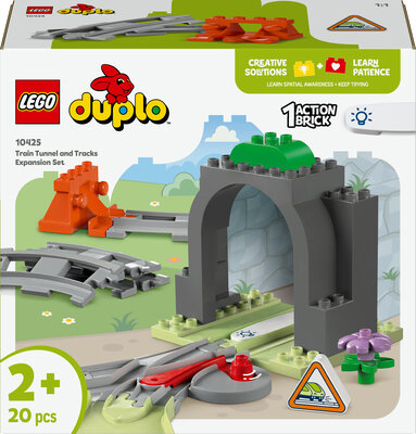 LEGO DUPLO Town 10425 Utvidelsessett med togtunnel og skinner