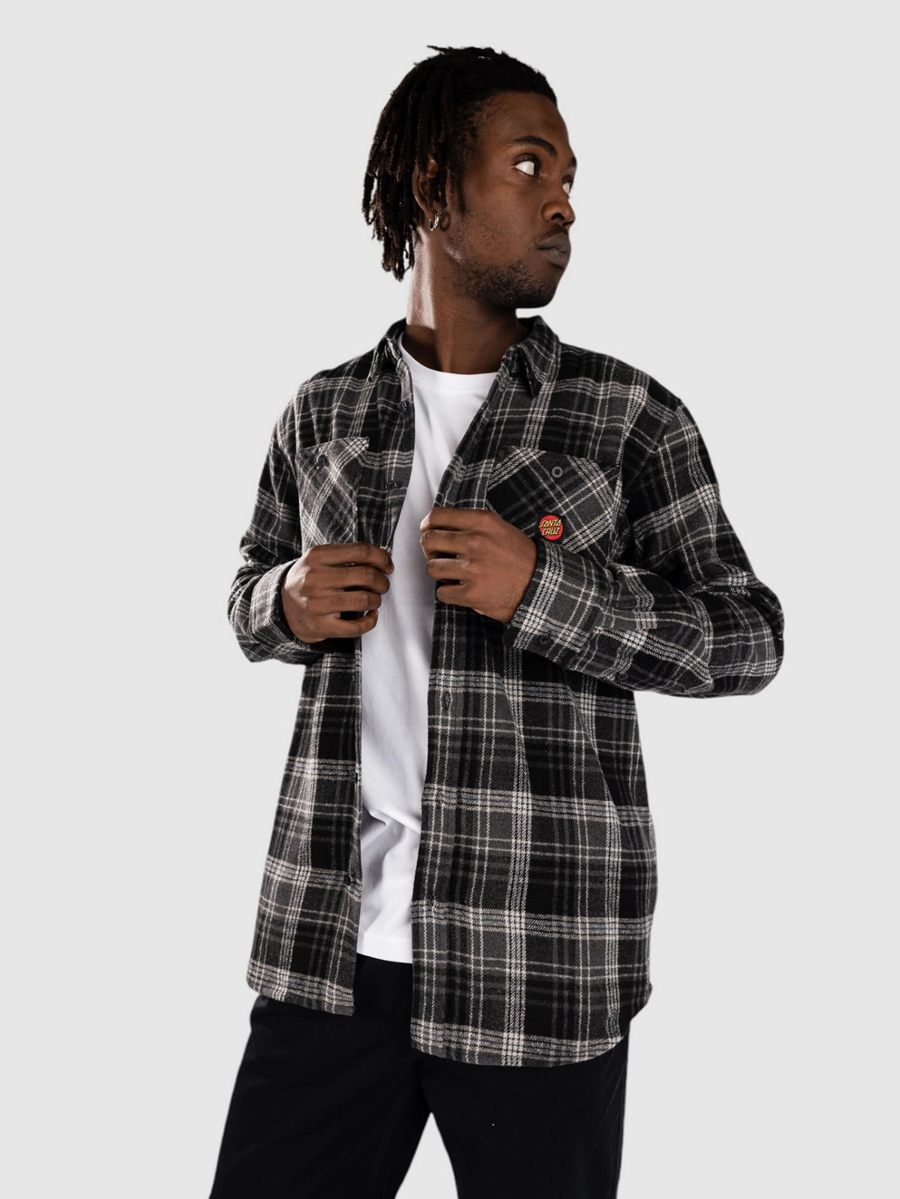 Santa Cruz Apex Shirt black check