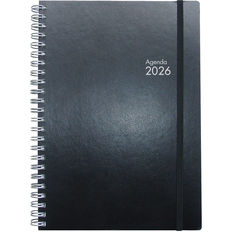 Simplex Agenda 2026 Simply, A5, 1 Woche / 2 Seiten, schwarz