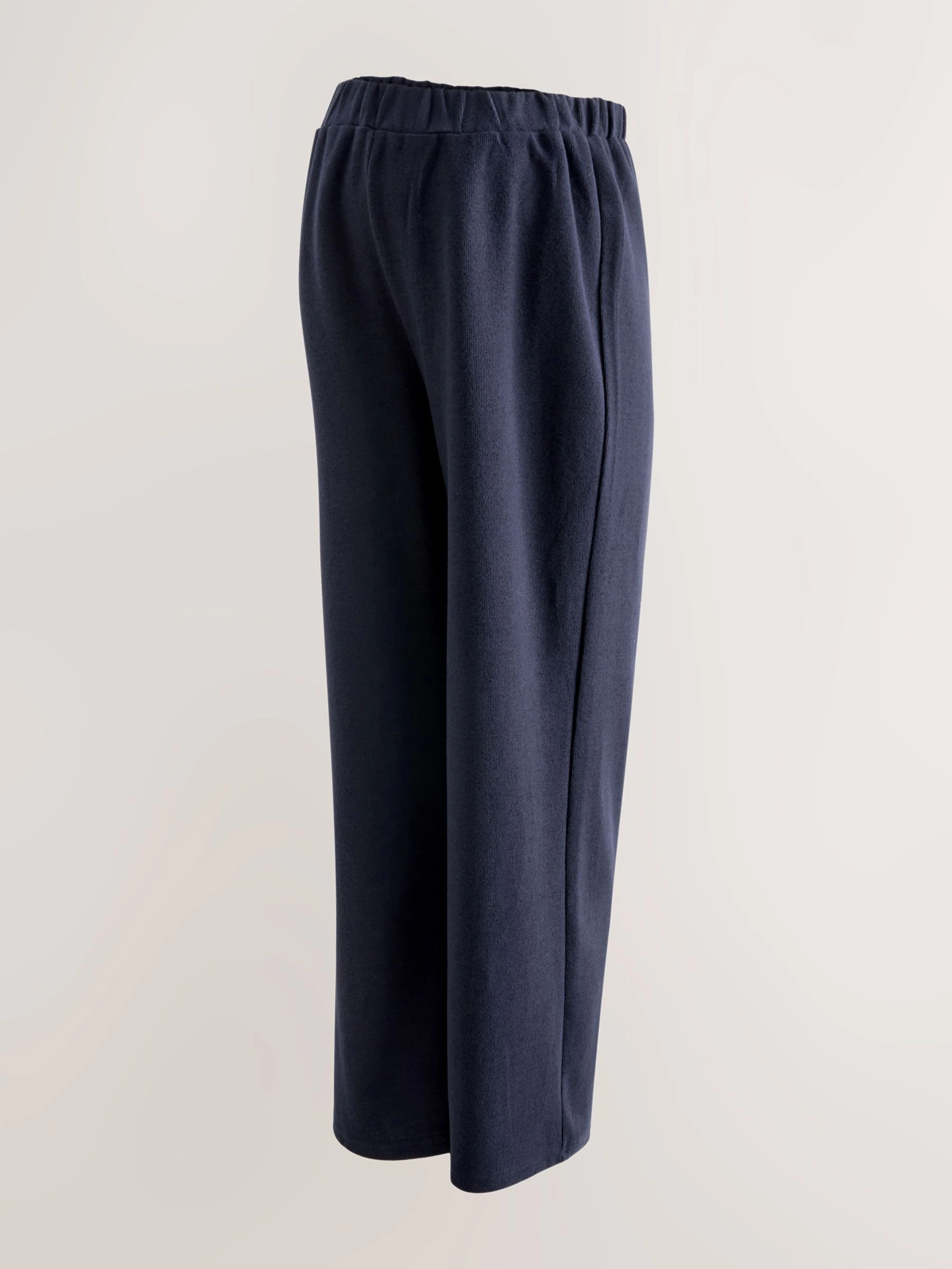 Donkerblauw - Behaaglijke zwangerschapsbroek met wijde pijpen