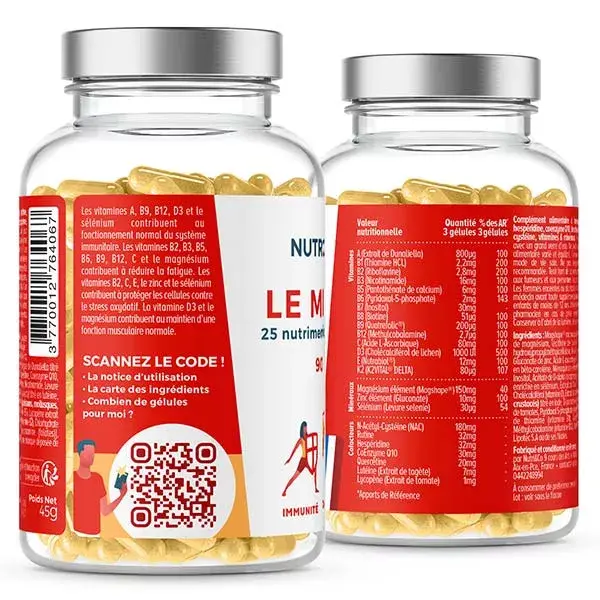 Nutri&Co Multi Multivitaminas 25 nutrientes para imunidade 90 cápsulas