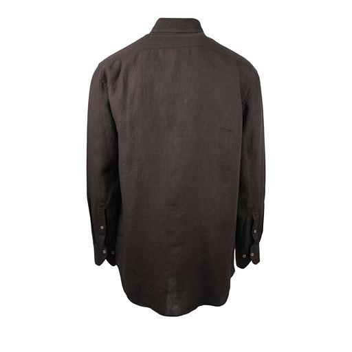 Nordstrand Luxury Linen Skjorte, Dark Brown, 42
