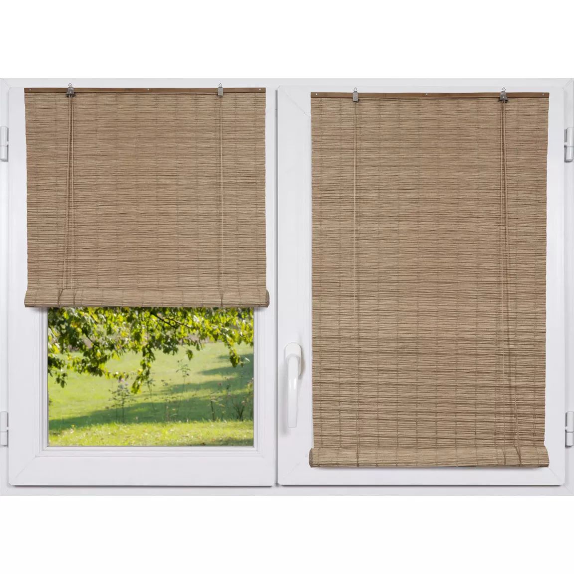 Store enrouleur extérieur effet rotin (90 x 180 cm) Tanoa Beige