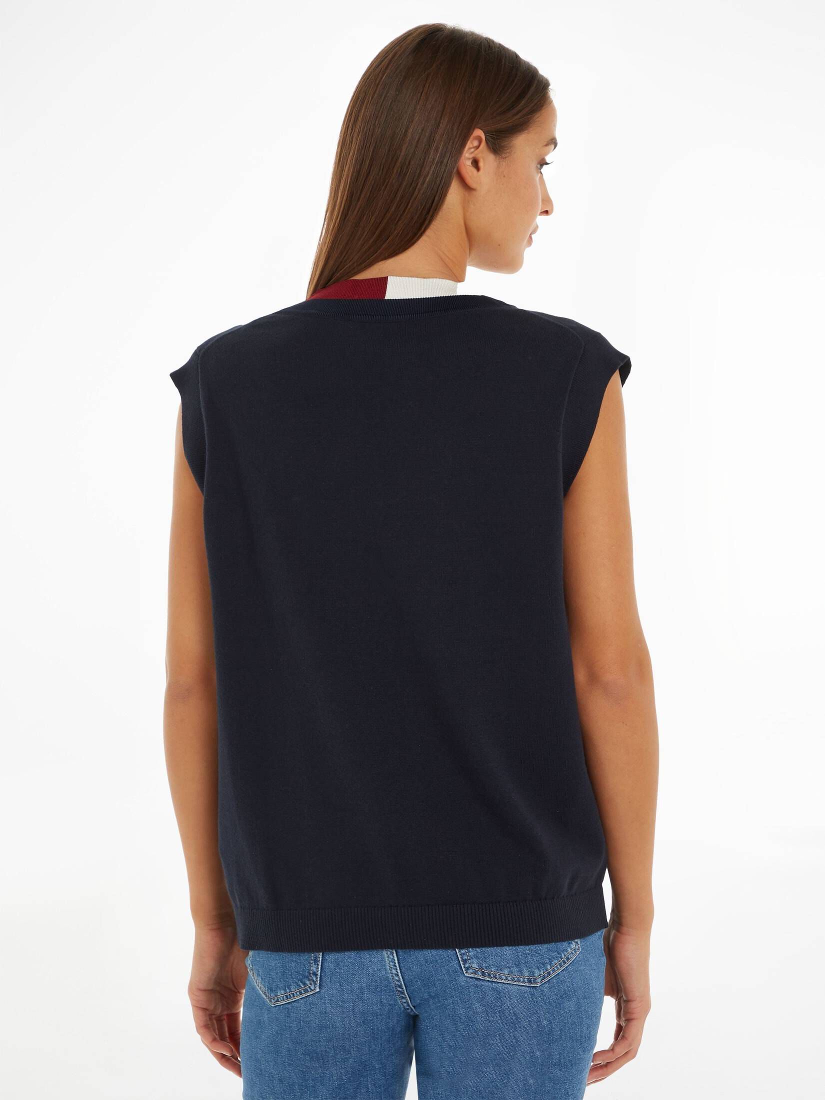 Tommy Hilfiger| Damen Pullunder GLOBAL STRIPE SWEATER VEST