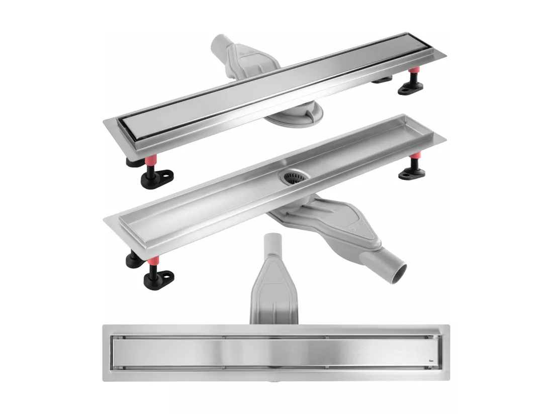 Drain Linéaire Rea Neox Superflow 800 Brush Steel