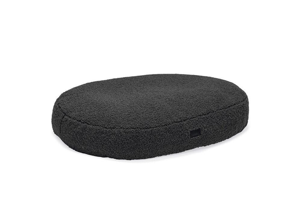 Designed by Lotte Yndis - Hondenkussen - Bouclé - Ovaal - antraciet - 15x60x65 cm - S