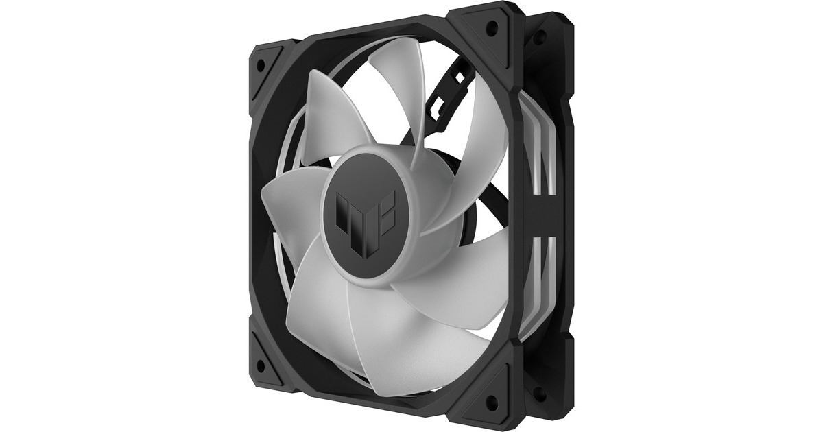 ASUSTUF Gaming TR120 ARGB Reverse case fans  (Zwart, 3 stuks, 120 x 120 x 25 mm)