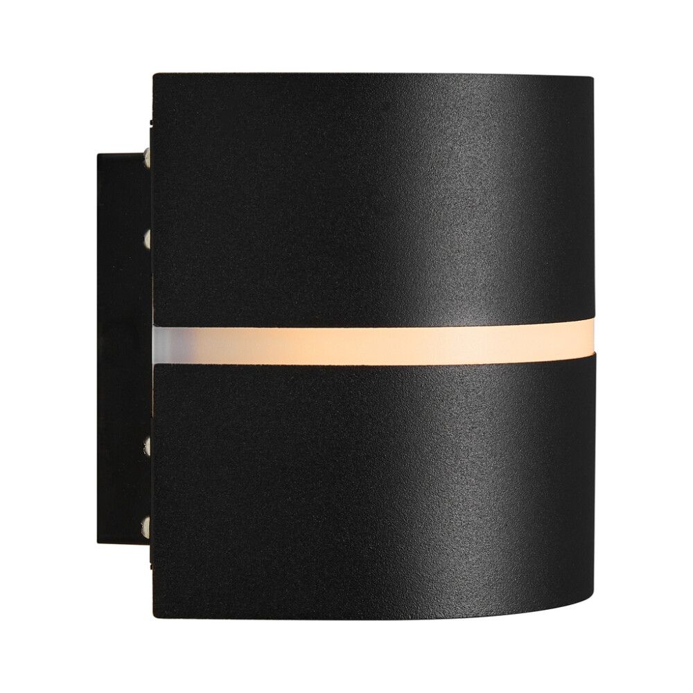 VEGGLAMPE NORDLUX SIBELIS SVART PLAST IP44 E27