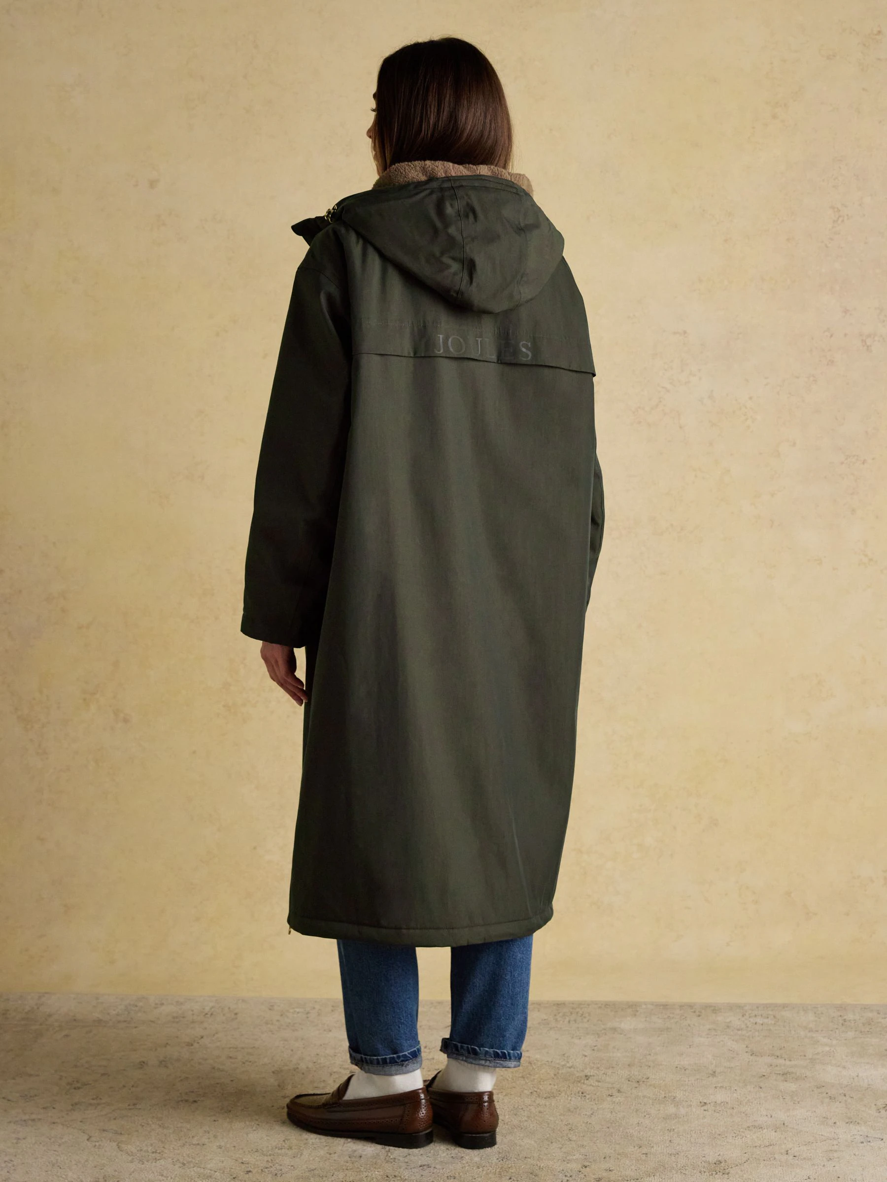 Groen - Joules - Oversized waterdichte overall met fleece voering