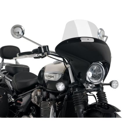 Tête de fourche Puig BATWING SML TOURING NOIR BRILLANT - Gris