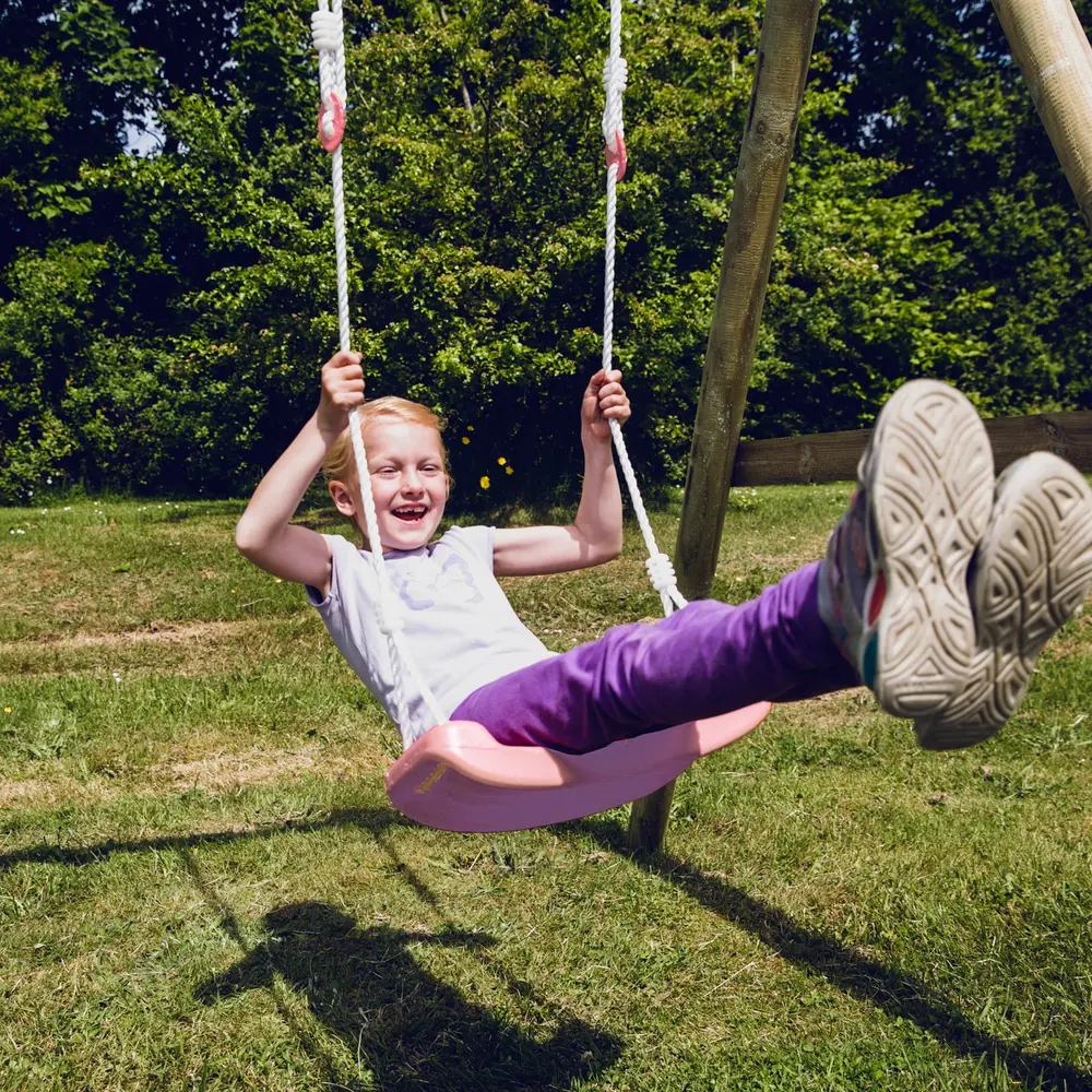 Nordic Play Active Gyngesæde med reb - lyserød