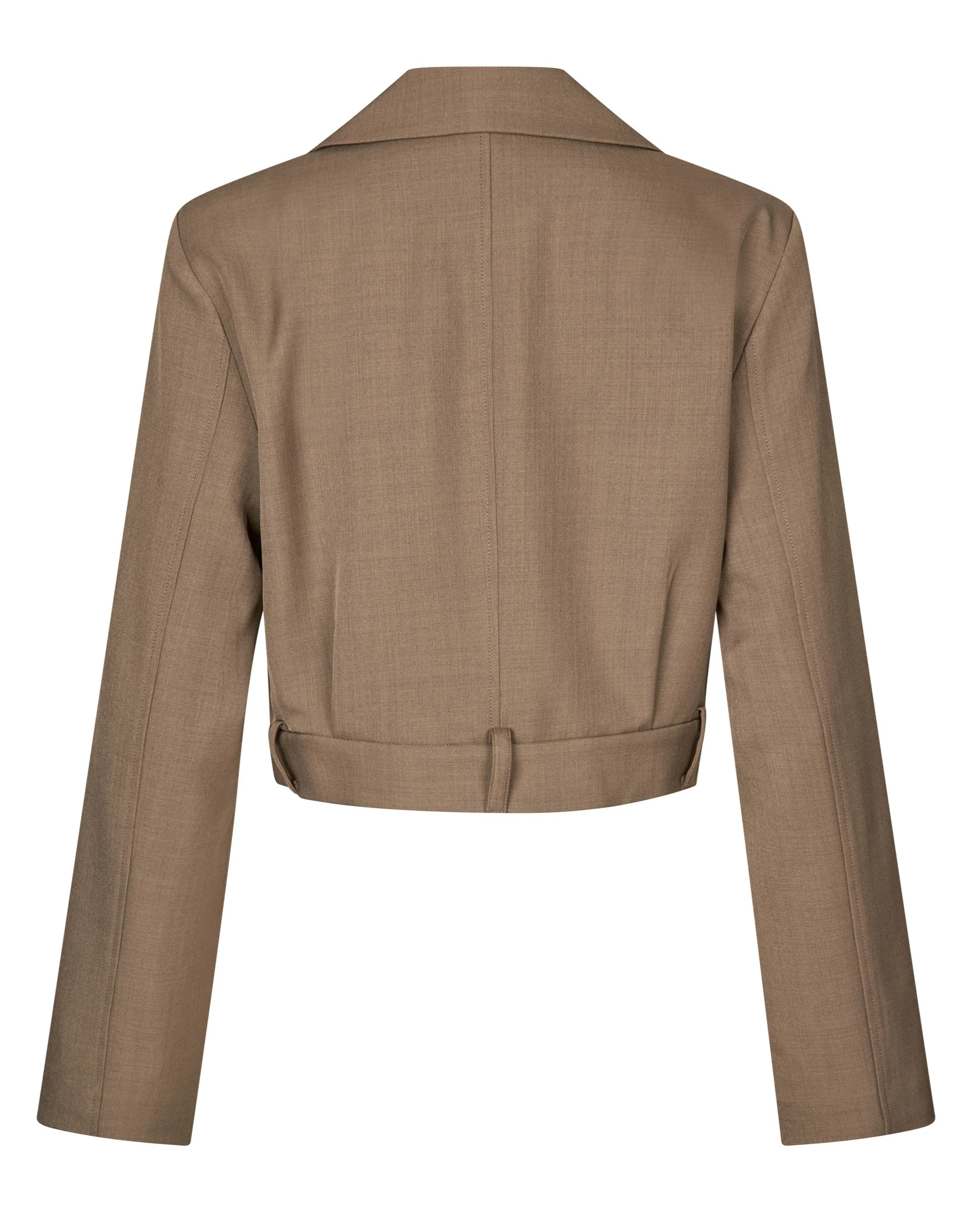Second Female  Carly Cropped blazer - Chocolate Chip