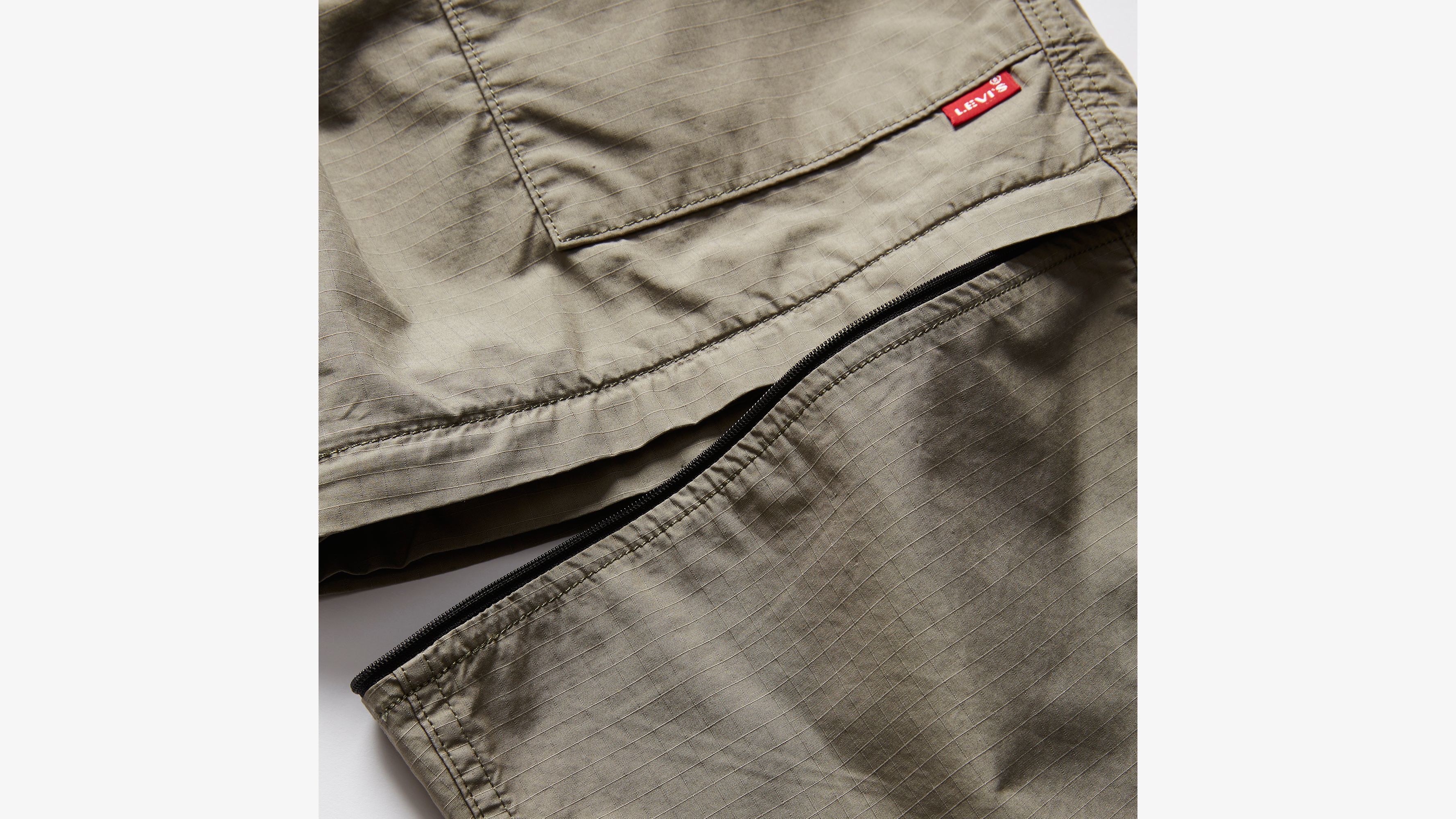 Pantalon utilitaire convertible en short - Smokey Olive Non-Stretch Ripstop - Gris