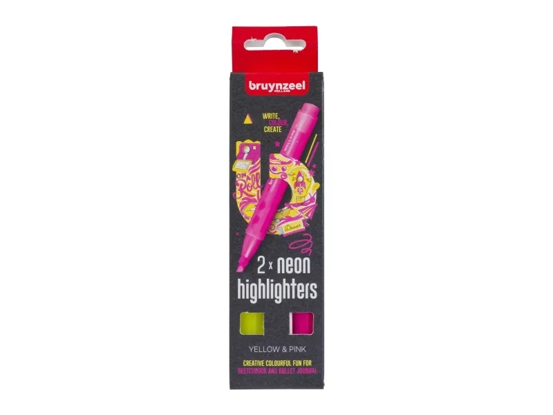 BRUYNZEEL SAKURA Bruynzeel Highlighter set | yellow and pink