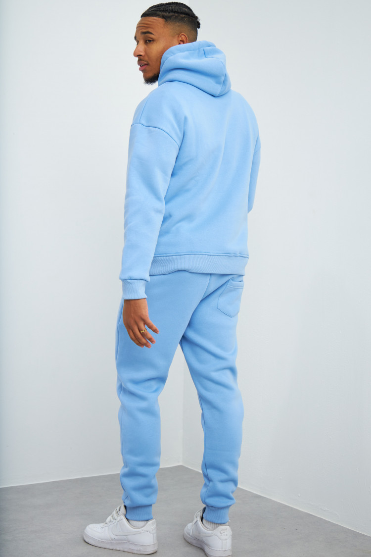 Ensemble sweat à capuche + jogging bleu