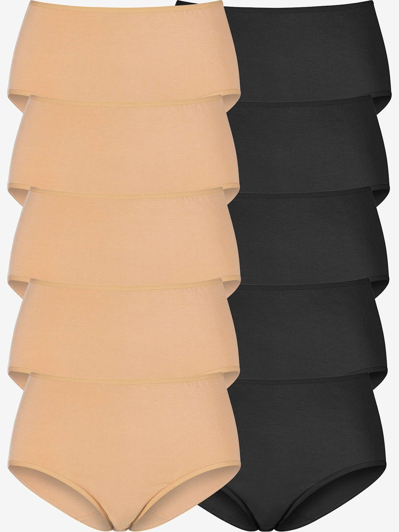 Lot de 10 slips taille haute pratique