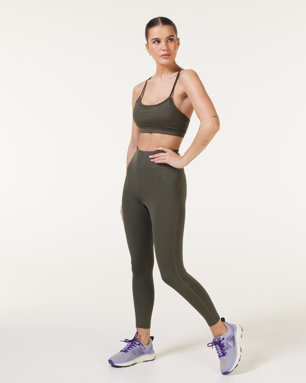 LEVITY Elemental Tights 7\8 Green Olive