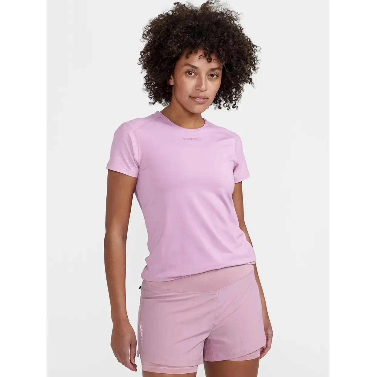 Craft ADV Essence Hardloopshirt Korte Mouwen Roze Dames