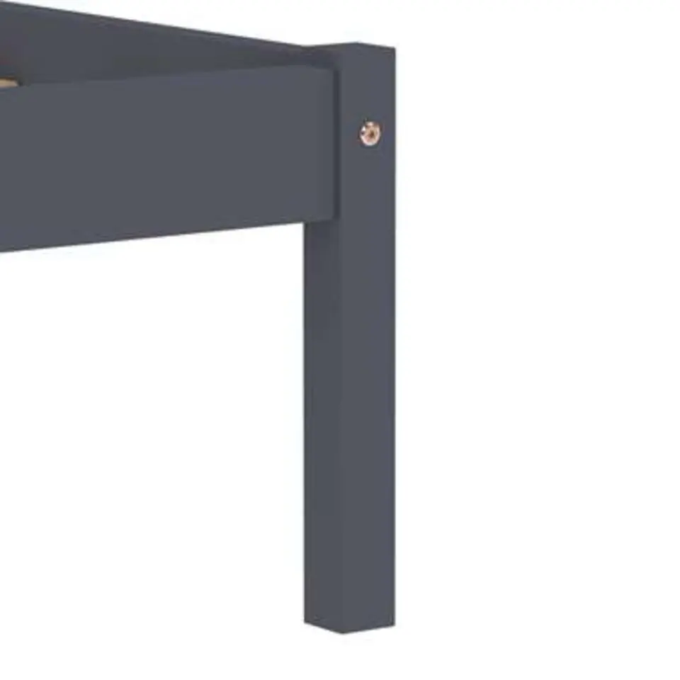 vidaXL - Bed frame - Grijs - Massief grenenhout - 120x200 cm