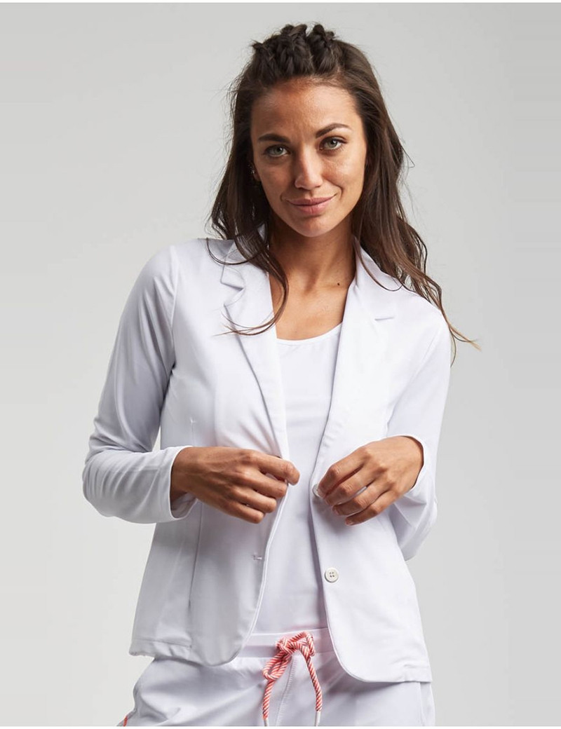 HBT BLAZER SHIRLEY BLANC ESSENTIEL