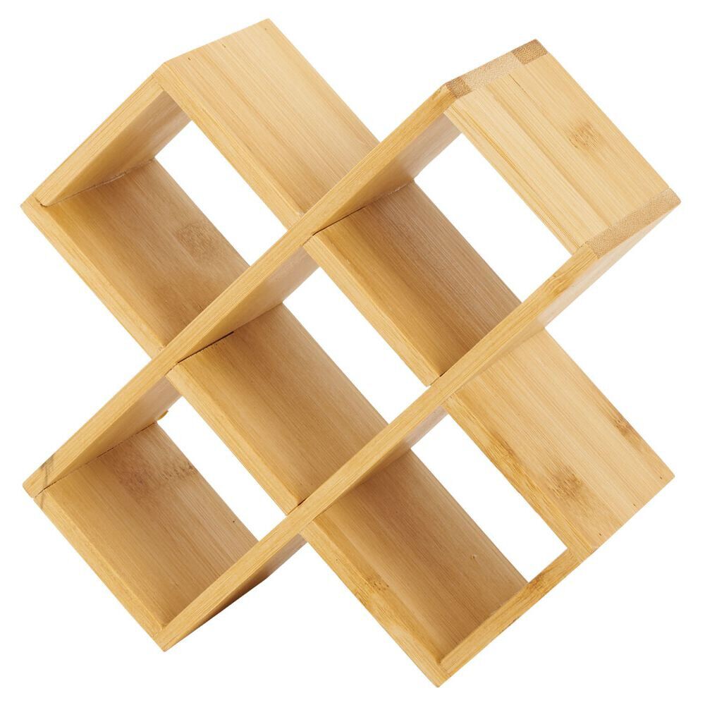 Porte épice 5 cases bambou 17x17xH9cm