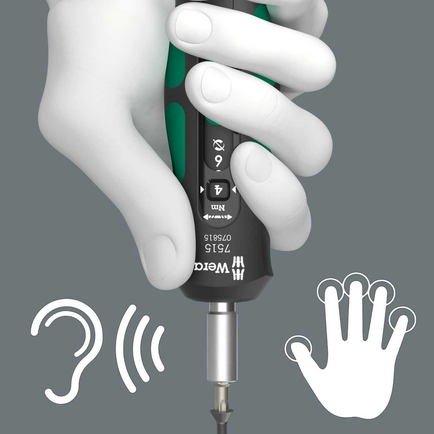 Wera 05075815001 7515 Kraftform Safe-Torque Speed Draaimomentschroevendraaier - 2-6 Nm