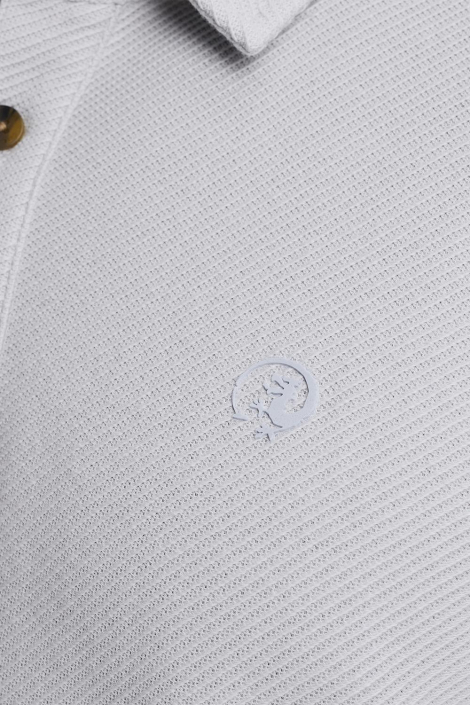 Cast Iron witte heren polo