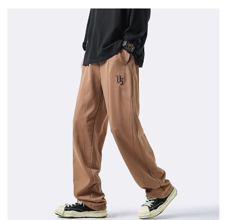 Juku Girls - Hoge taille effen rechte broek