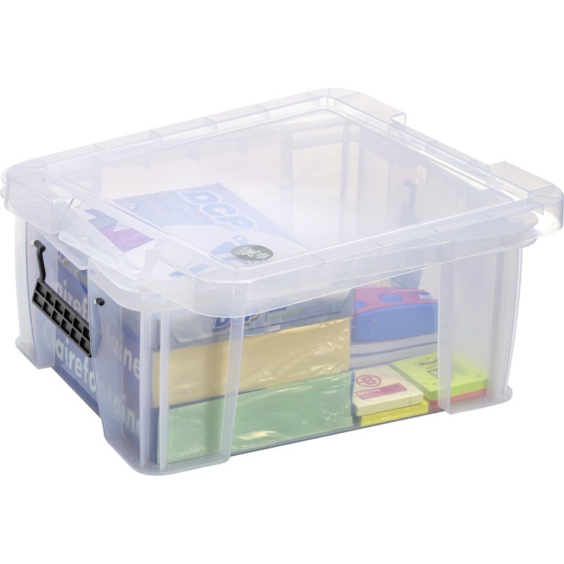 Boîte de rangement plastique 24 L WHITEFURZE Allstore  - incolore