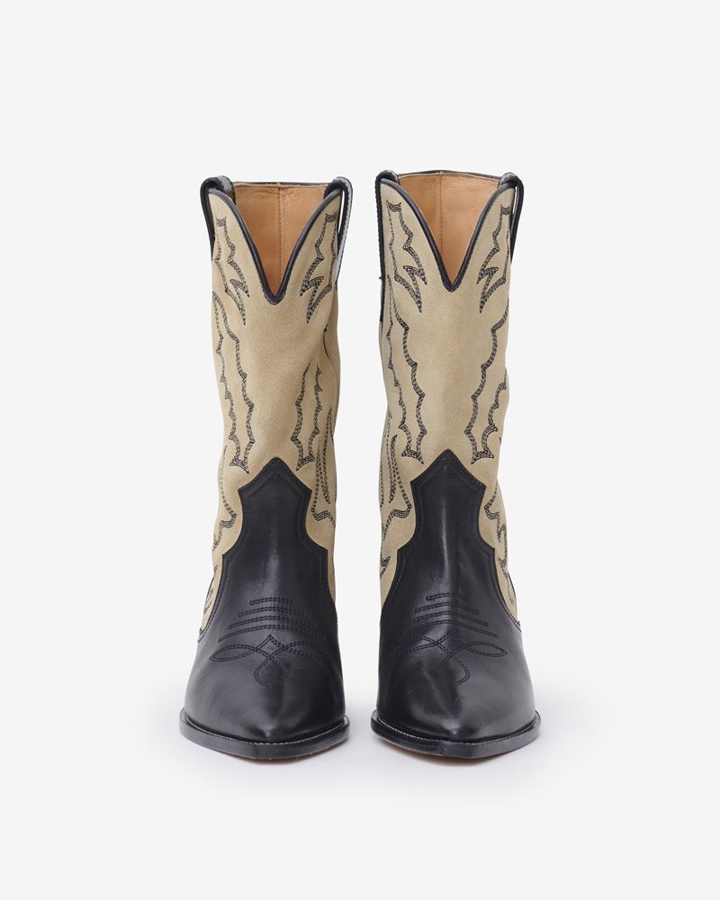DUERTO BOTTES SANTIAGS EN CUIR VELOURS