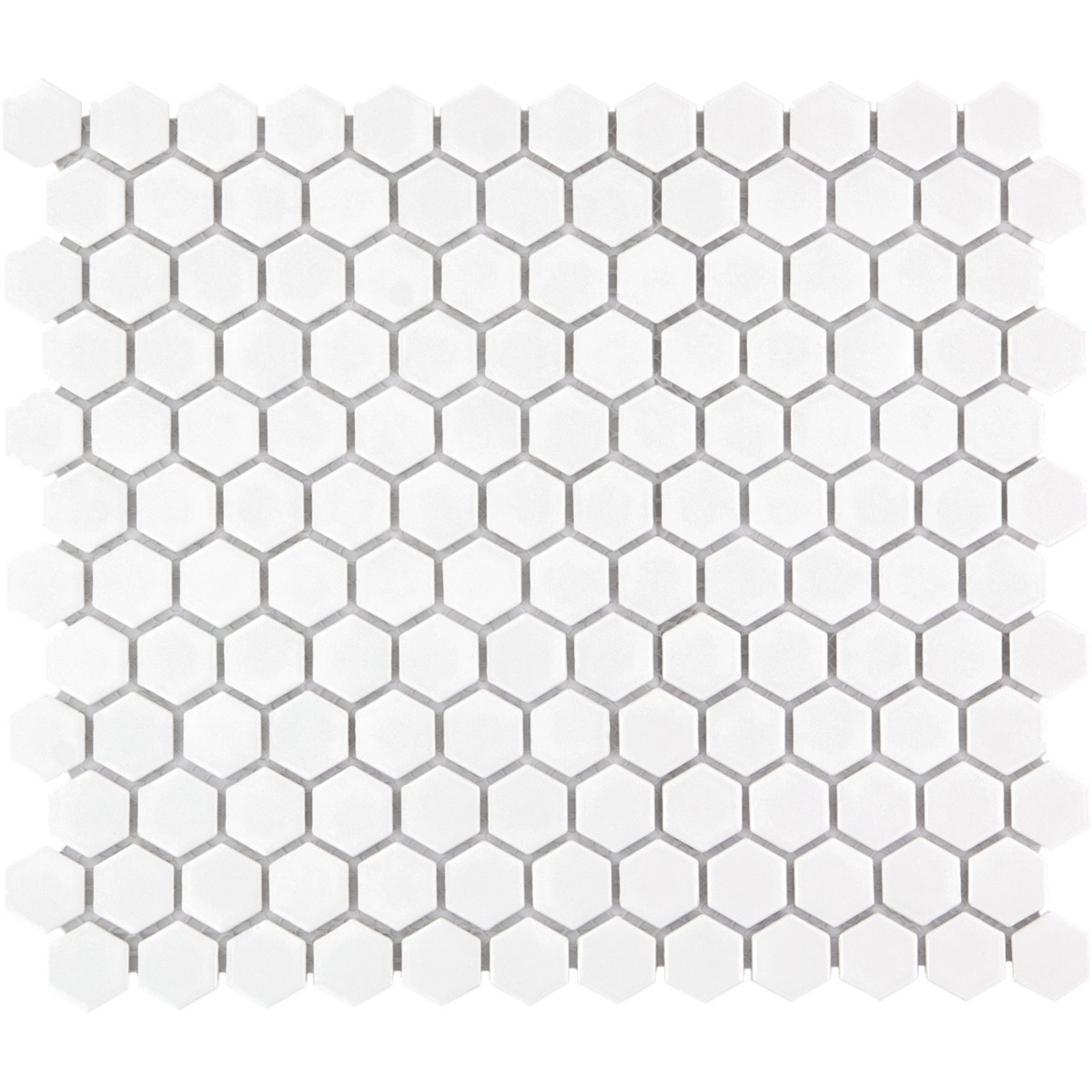 The Mosaic Factory Barcelona mini hexagon mozaïek tegels 26x30 extra wit