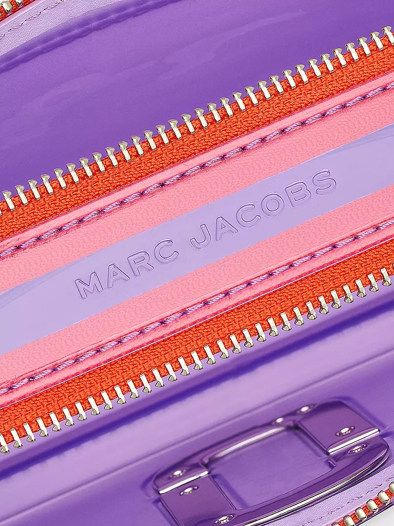 MARC JACOBS Ledertasche - Mini Bag THE SNAPSHOT  lila