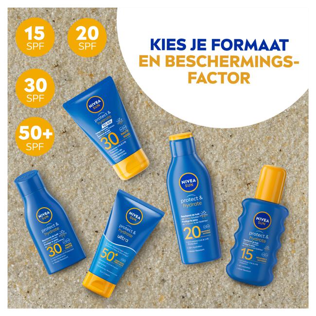 NIVEA SUN Zonnebrand Protect & Hydrate Zonnemelk SPF 30 200 ML