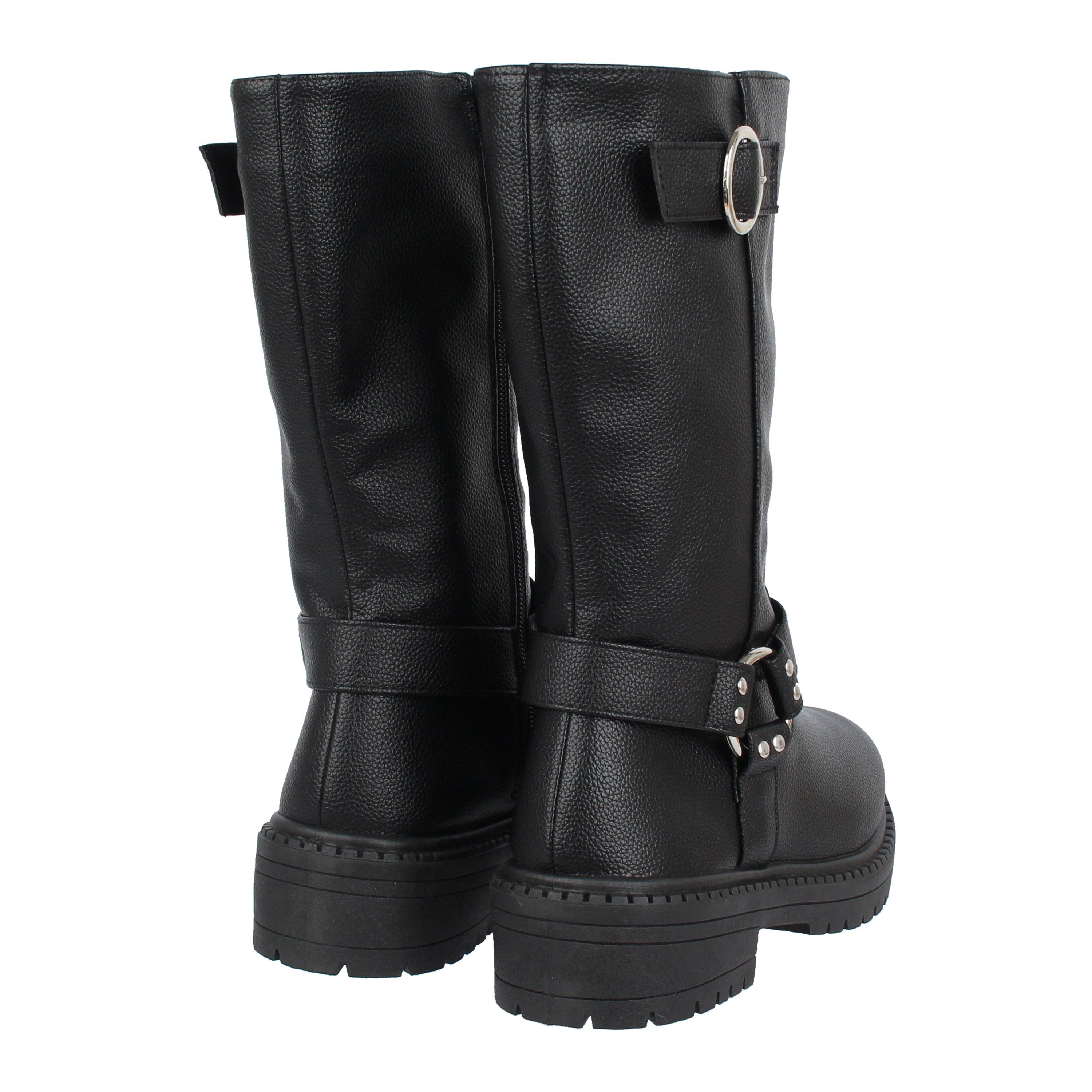 Be You Faux Leather Biker Boot
