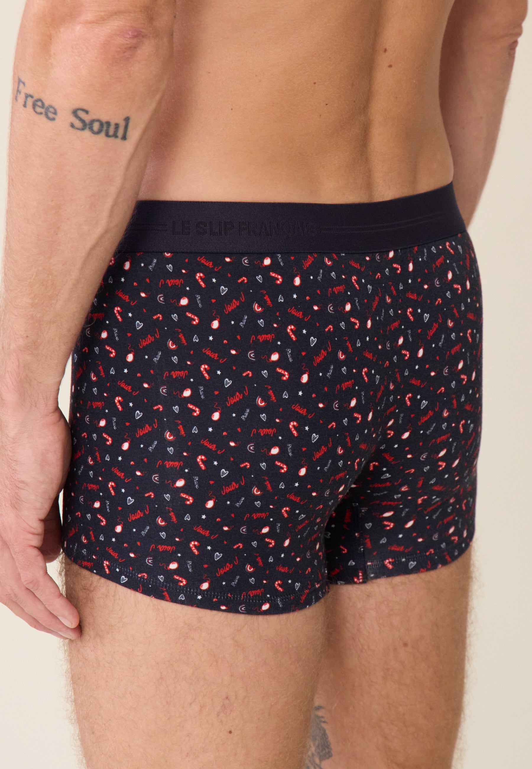 Boxer en coton-Marius imprimé Jour J
