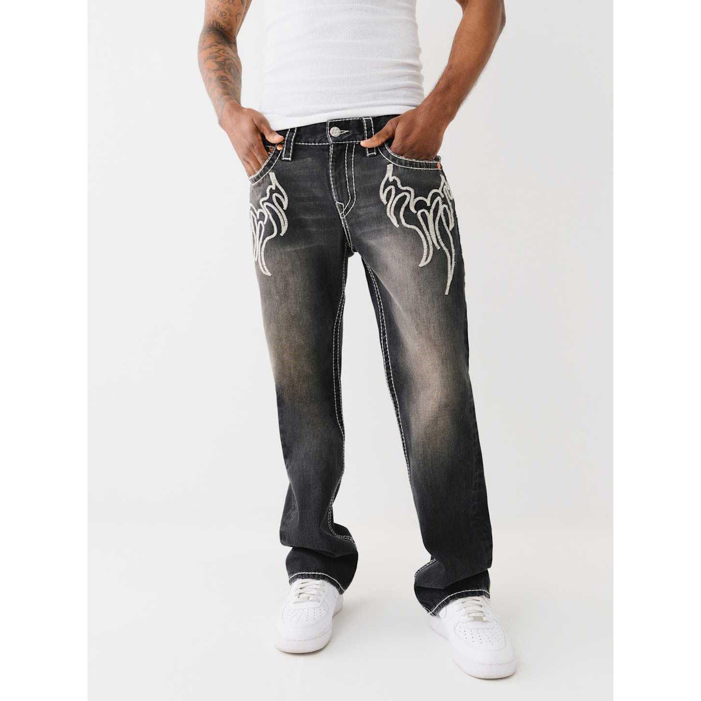 True Religion TR Big T Flame Billy Jeans Mens