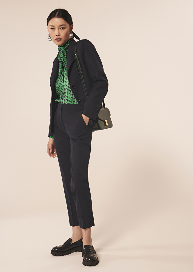 Veste Vannybleu nuit en laine froide