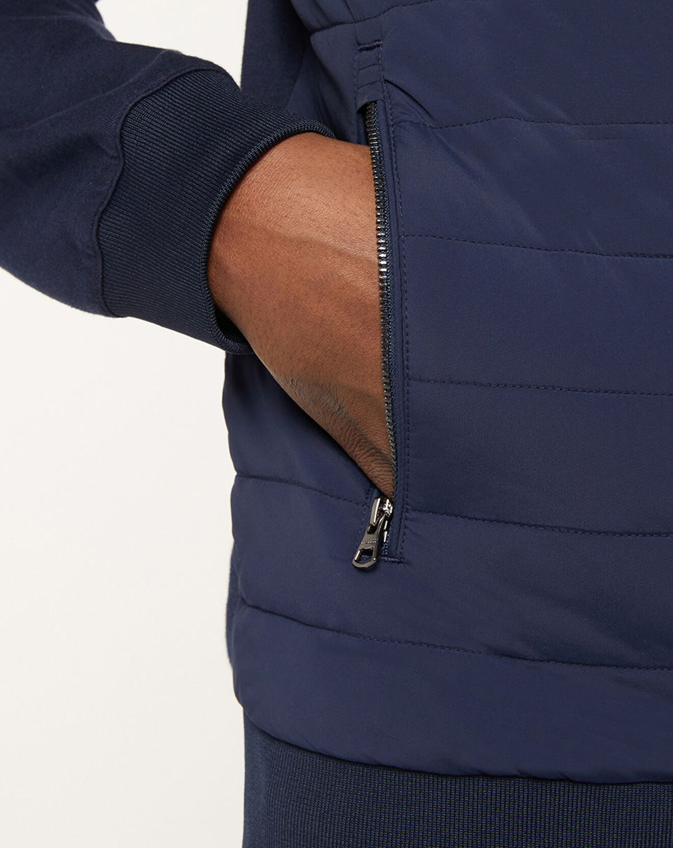 Hackett London Blouson Bimatière Media bleu marine