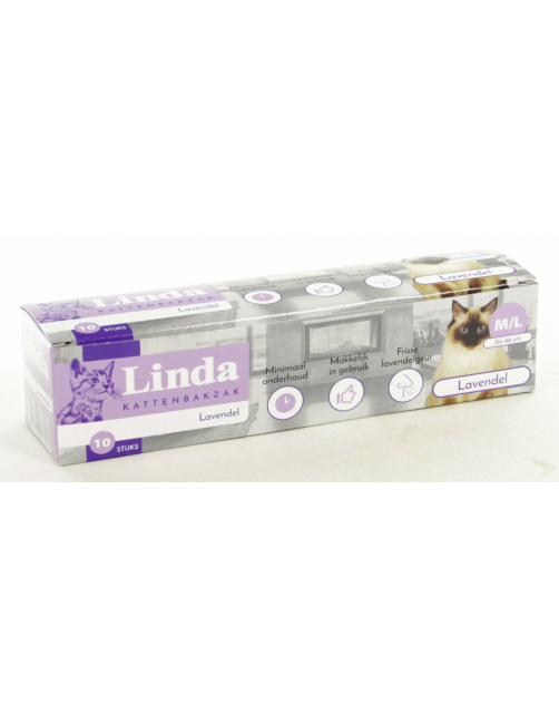 Linda Kattenbakzak Lavendel - Kattenbakaccessoires